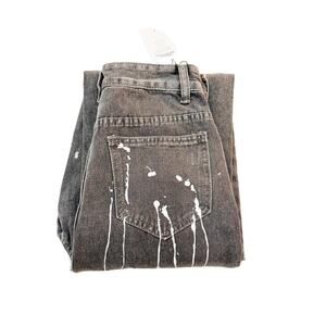 Falmer Heritage Straight Leg Splatter Design Denim Jeans Size Small